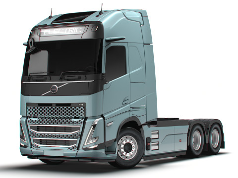 Trattore Volvo FH elettrico 6x2 2026 Modello 3D