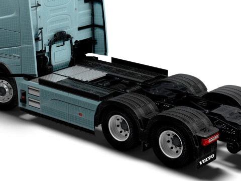 Volvo FH Electric 6x2 Tractor 2026 3D Model