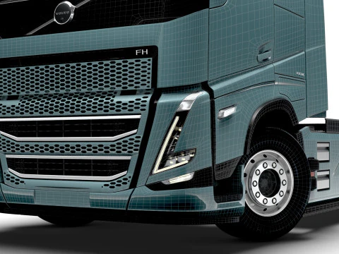 Volvo FH Electric 6x2 Tractor 2026 3D Model