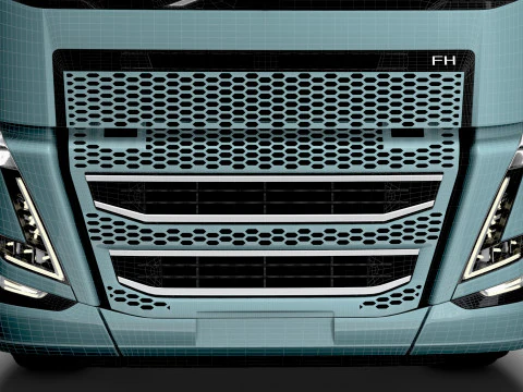 Volvo FH Electric 6x2 Tractor 2026 3D Model