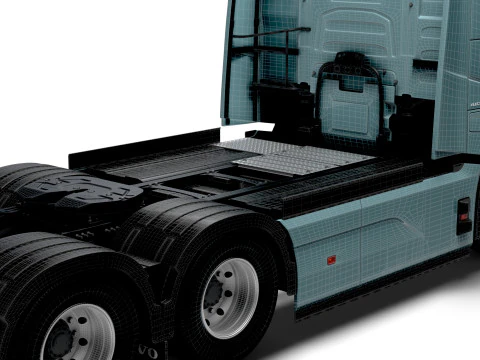 Volvo FH Electric 6x2 Tractor 2026 3D Model