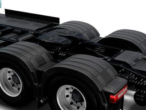 Volvo FH Electric 6x2 Tractor 2026 3D Model