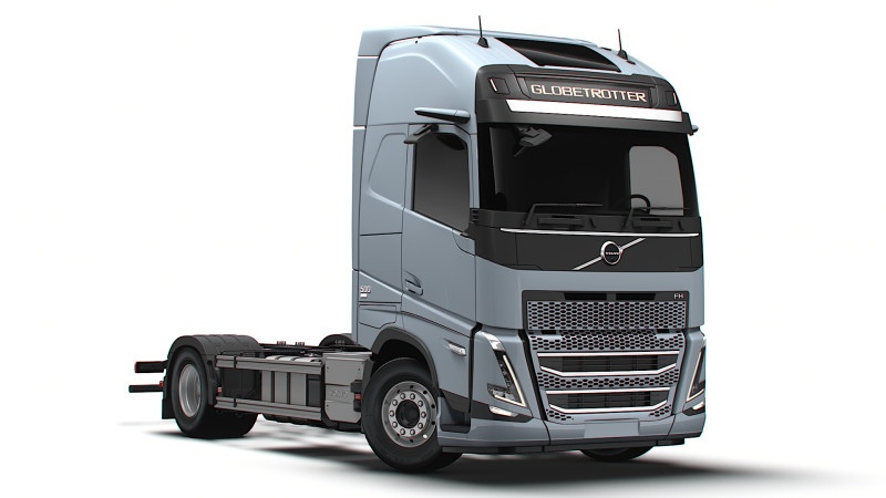 Volvo FH Kaku 4x2 2026 Model 3D .c4d .max .obj .3ds .fbx .stl .blend 