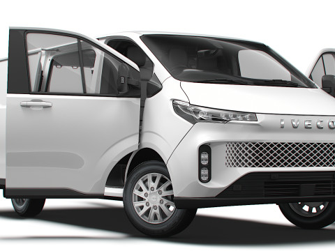 Iveco Fidato L1H1 HQ Интерьер 2026 г. 3D Модель