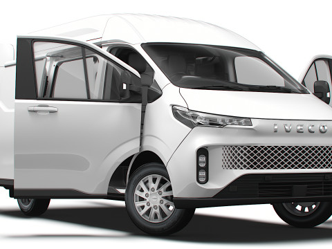 Iveco Fidato L1H2 HQ Интерьер 2026 г. 3D Модель