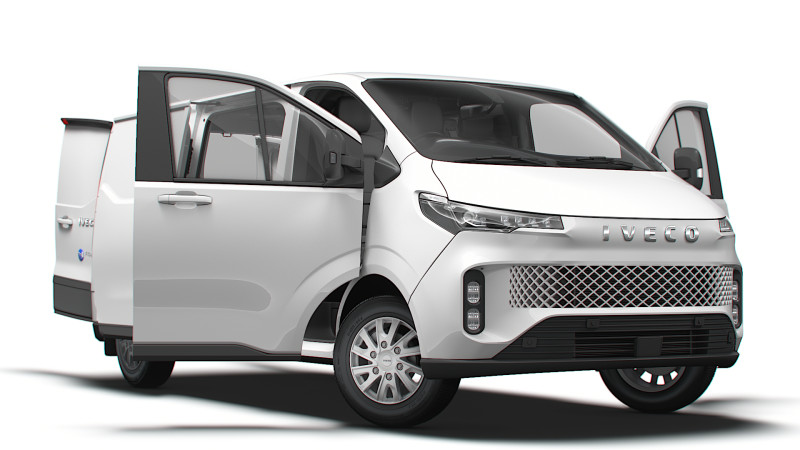 Iveco Fidato L2H1 HQ Interieur 2026 3D Modell .c4d .max .obj .3ds .fbx .stl .blend