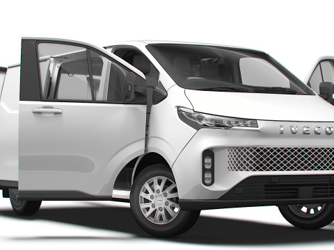 Iveco Fidato L2H1 HQ Интерьер 2026 г. 3D Модель