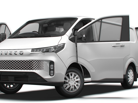Iveco Fidato L2H1 HQ Interieur 2026 3D Modell