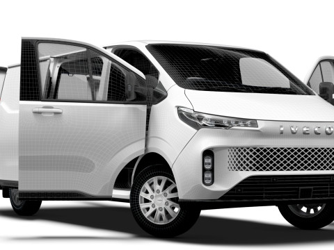 Iveco Fidato L2H1 HQ Interieur 2026 3D Modell
