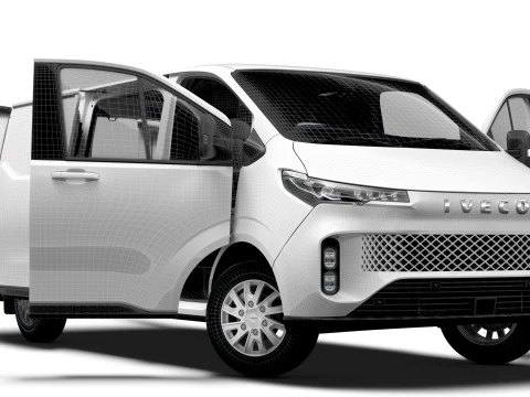 Iveco Fidato L2H1 HQ Interior 2026 3D Модель