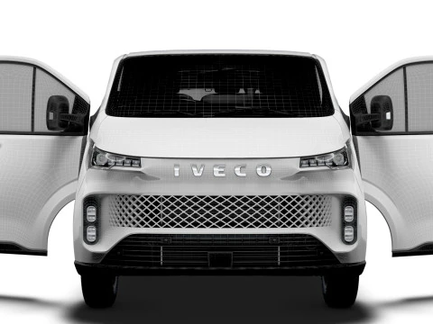 Iveco Fidato L2H1 HQ Interior 2026 3D Модель