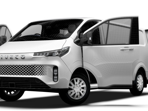 Iveco Fidato L2H1 HQ Interieur 2026 3D Modell