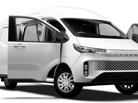 Iveco Fidato L2H2 HQ Interieur 2026 3D Model