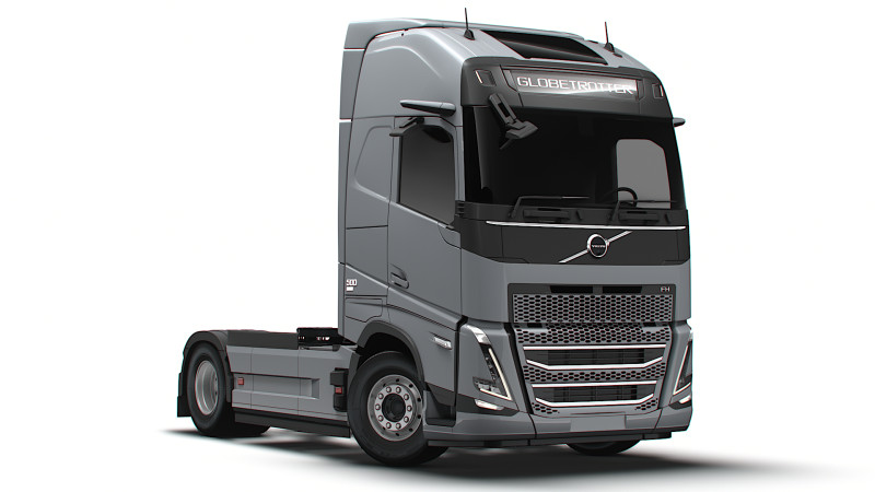 Volvo FH 4x2 Tractor 2026 3D Model .c4d .max .obj .3ds .fbx .stl .blend 