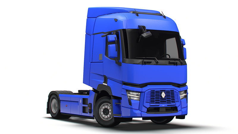 Renault E Tech T Tractor 4x2 2026 3D Model .c4d .max .obj .3ds .fbx .stl .blend 