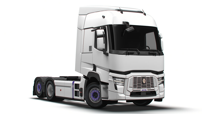 Renault E Tech T Tractor 6x2 2026 3D Model .c4d .max .obj .3ds .fbx .stl .blend 