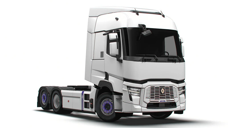 Traktor Renault E Tech T 6x2 2026 Model 3D .c4d .max .obj .3ds .fbx .stl .blend 