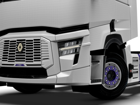 Renault E Tech T Tractor 6x2 2026 3D Model
