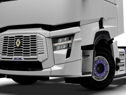 Traktor Renault E Tech T 6x2 2026 Model 3D