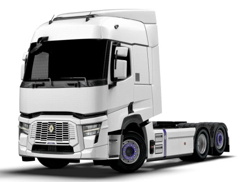 Traktor Renault E Tech T 6x2 2026 Model 3D