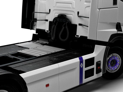 Traktor Renault E Tech T 6x2 2026 Model 3D