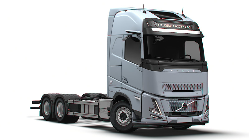 Volvo FH Aero Sert 6x4 2026 3D Model .c4d .max .obj .3ds .fbx .stl .blend 
