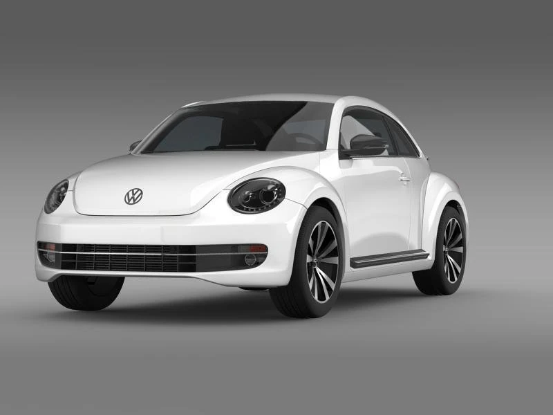 vw beetle 2012 3D Model .c4d .max .obj .3ds .fbx .stl .blend 