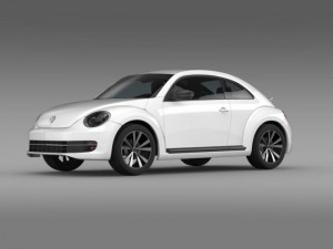 vw beetle 2012 3D Model