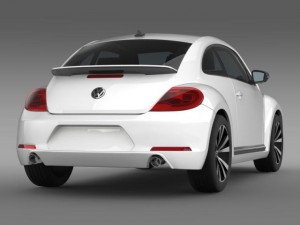 vw beetle 2012 3D Model