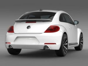 vw beetle 2012 3D Model