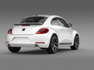 vw beetle 2012 3D Model