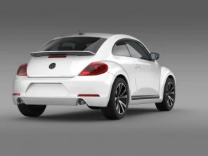vw beetle 2012 3D Model