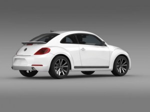 vw beetle 2012 3D Model