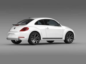 vw beetle 2012 3D Model