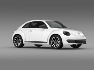 vw beetle 2012 3D Model