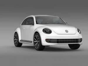 vw beetle 2012 3D Model
