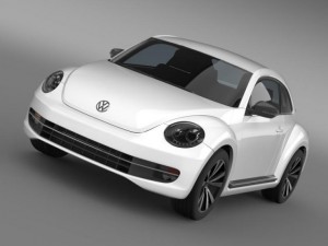 vw beetle 2012 3D Model