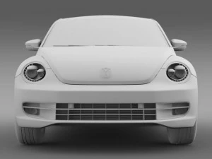 vw beetle 2012 3D Model