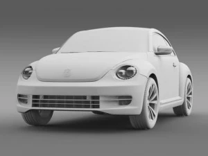 vw beetle 2012 3D Model