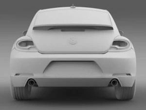 vw beetle 2012 3D Model