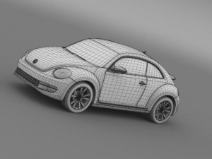 vw beetle 2012 3D Model