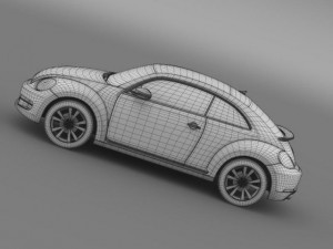 vw beetle 2012 3D Model
