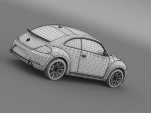 vw beetle 2012 3D Model