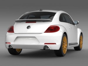 vw beetle rs 2012 3D Model