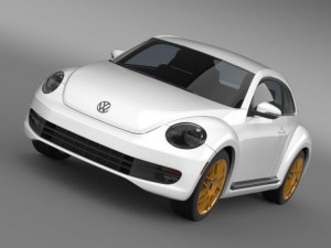 vw beetle rs 2012 3D Model
