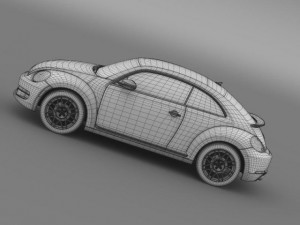 vw beetle rs 2012 3D Model