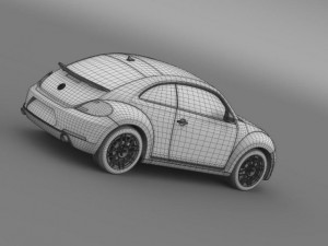 vw beetle rs 2012 3D Model