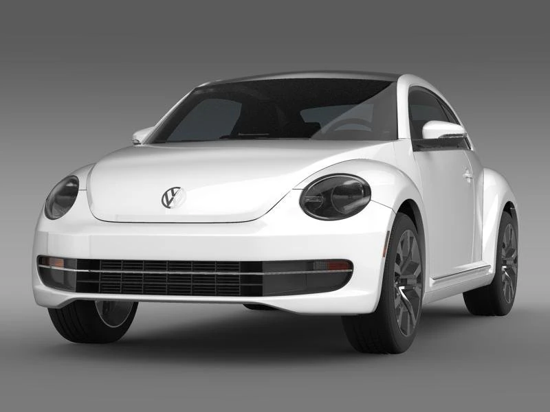 vw beetle tdi 2013 3D Model .c4d .max .obj .3ds .fbx .stl .blend 