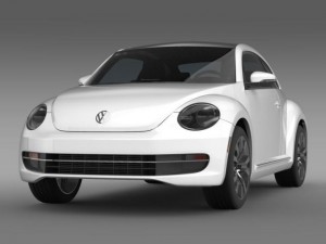 vw beetle tdi 2013 3D Model