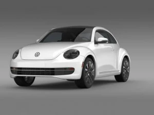 vw beetle tdi 2013 3D Model